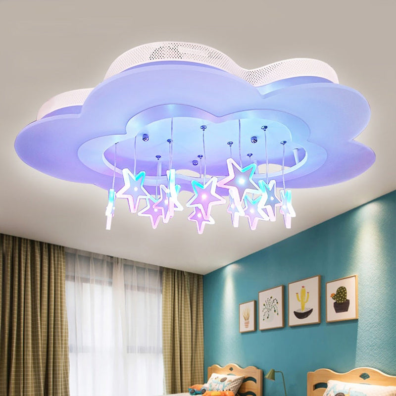 Blue Shoot Stars Ceiling lamp